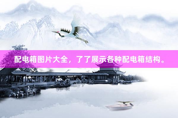 配电箱图片大全，了了展示各种配电箱结构。